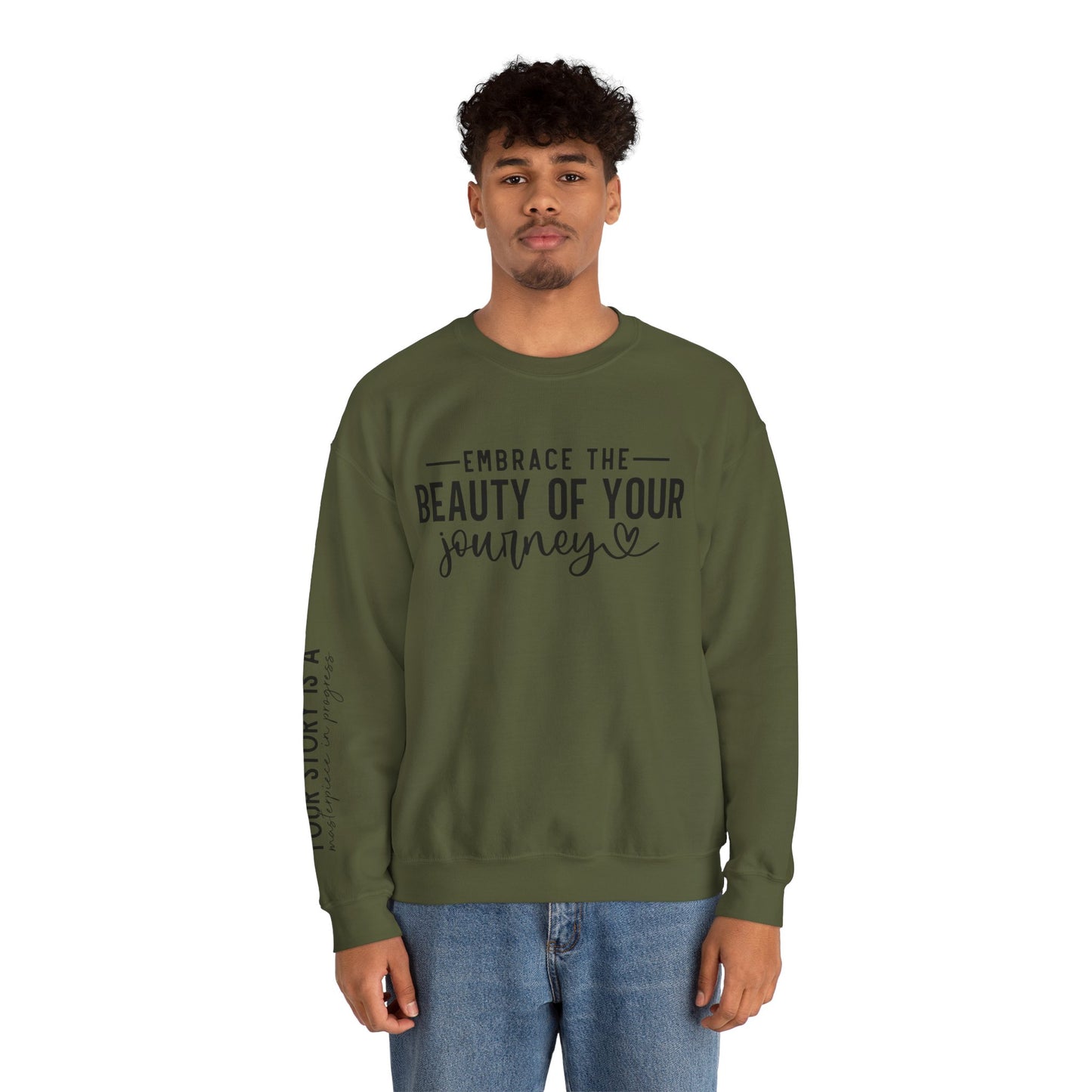 Embrace The Beauty Of Your Journey Unisex Crewneck Sweatshirt