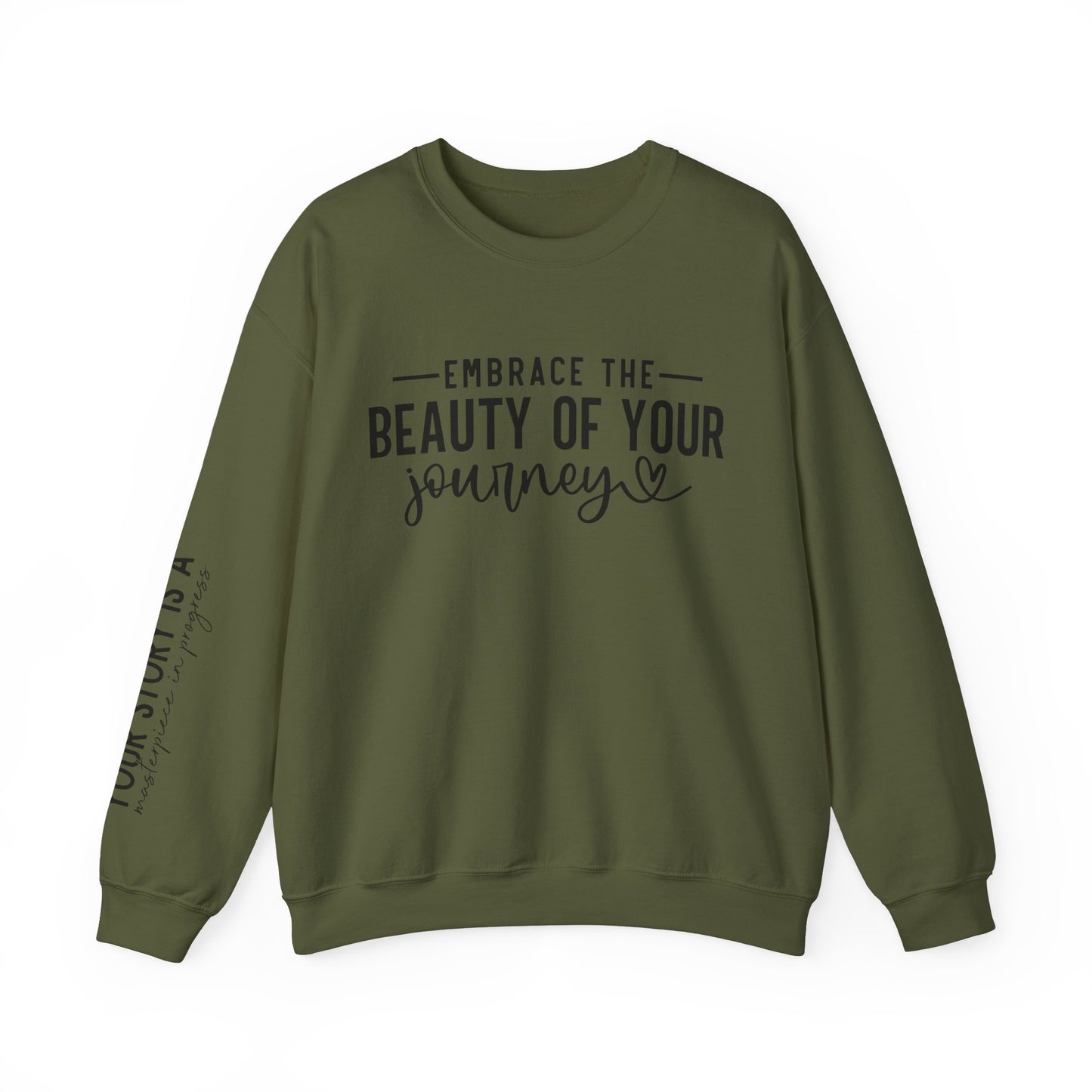 Embrace The Beauty Of Your Journey Unisex Crewneck Sweatshirt