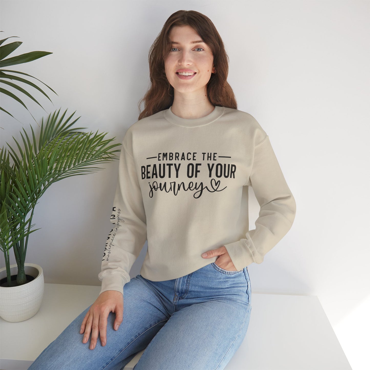 Embrace The Beauty Of Your Journey Unisex Crewneck Sweatshirt