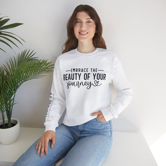Embrace The Beauty Of Your Journey Unisex Crewneck Sweatshirt