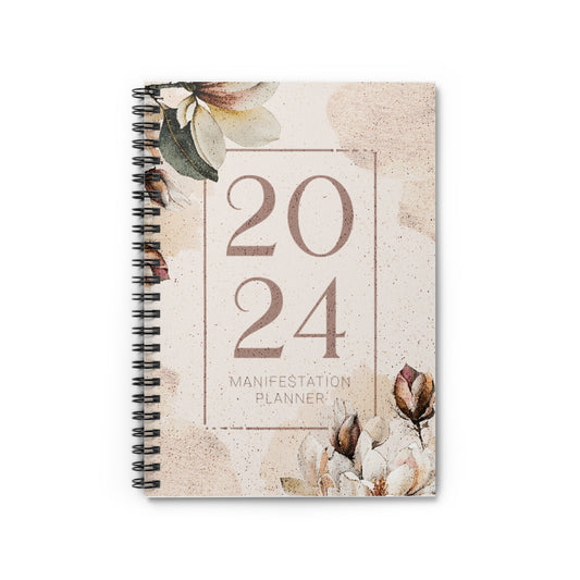 Manifestation Planner Spiral Notebook - Ruled Line