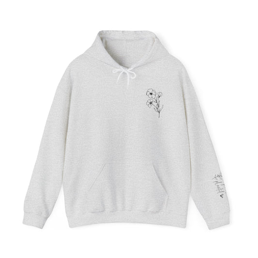 Grow Where You Are Planted Sleeve DesignUnisex Hooded Sweatshirt